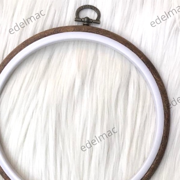 Embroidery Hoop Frame Imitate Wood | Stretch Cross Stitch Tool | Sulam