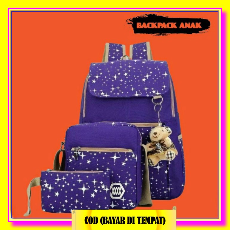 Senangbags -Tas Anak Sekolah Laki Laki Perempuan Pubg Army Gaming Laki2 Chiken Dinner Terbaru Ransel