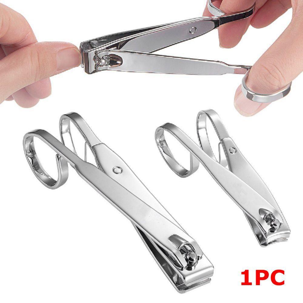 Pemotong Gunting Kuku Nanas Portable Untuk Jari Kaki Bentuk Lurus &amp; Melengkung Nail Trimmer