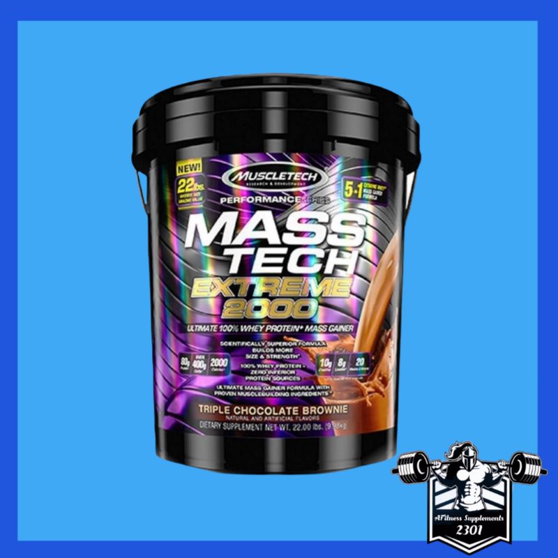 Muscletech Mass Tech Extreme 2000 New 22Lbs Performance