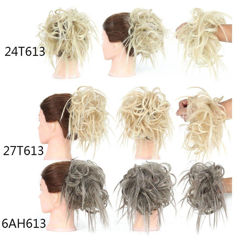 Wig / Rambut Palsu Sambung Model Kuncir Kuda / Ponytail Lurus / Gelombang 13 Warna Untuk Wanita