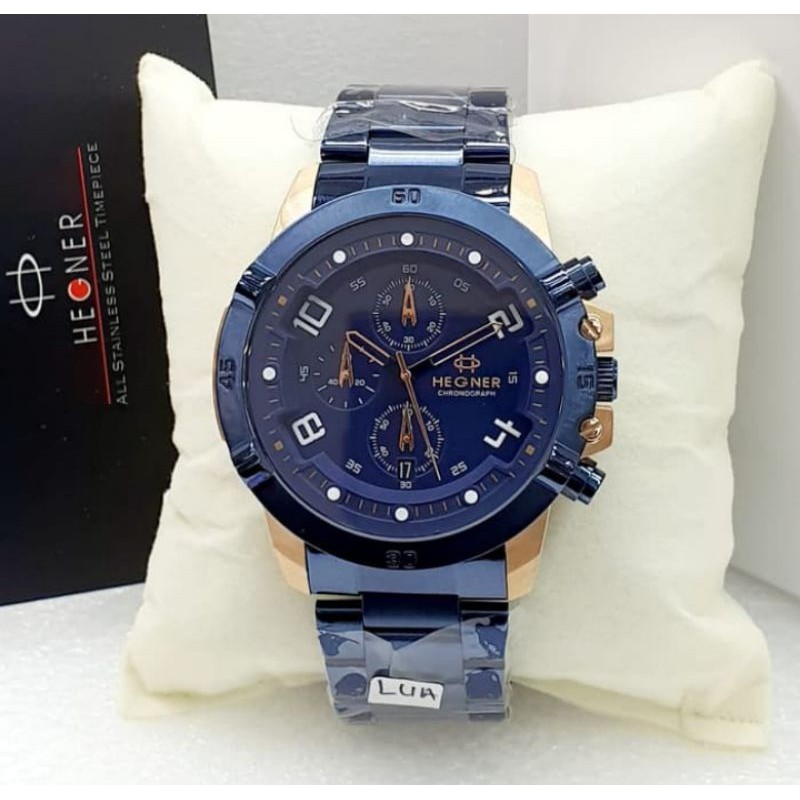 Jam tangan pria HEGNER Hw 1656G-3 original