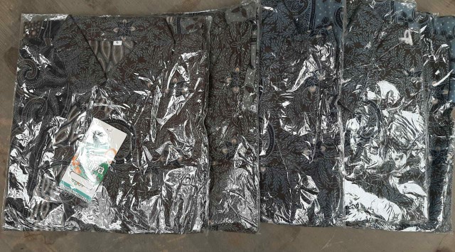 (bisa Cod) Promo Batik Kerja Hem Pendek Kemeja Batik