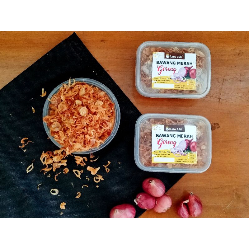 

Bawang merah goreng, Bawang merah tanpa tepung, bawang merah