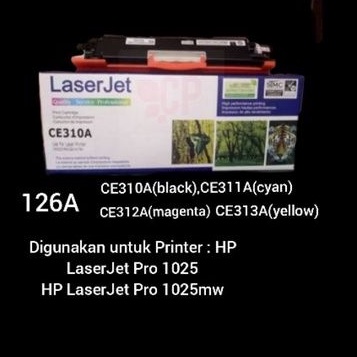 Toner HP 126A atau CE310A, CE311A, CE312A, CE313A