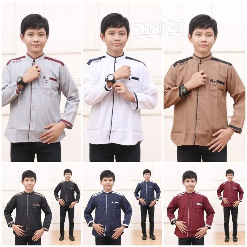 Baju Koko Kurta Anak Lengan Panjang Terbaru / Koko Anak Sd-Smp