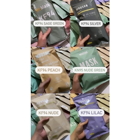 Disposable Mask KF94 KN95 Warna Pastel