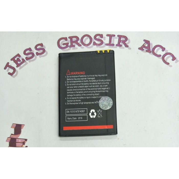 Baterai Battery Batre Batere Double Power Evercoss Evercross Cross G7T - Hitam