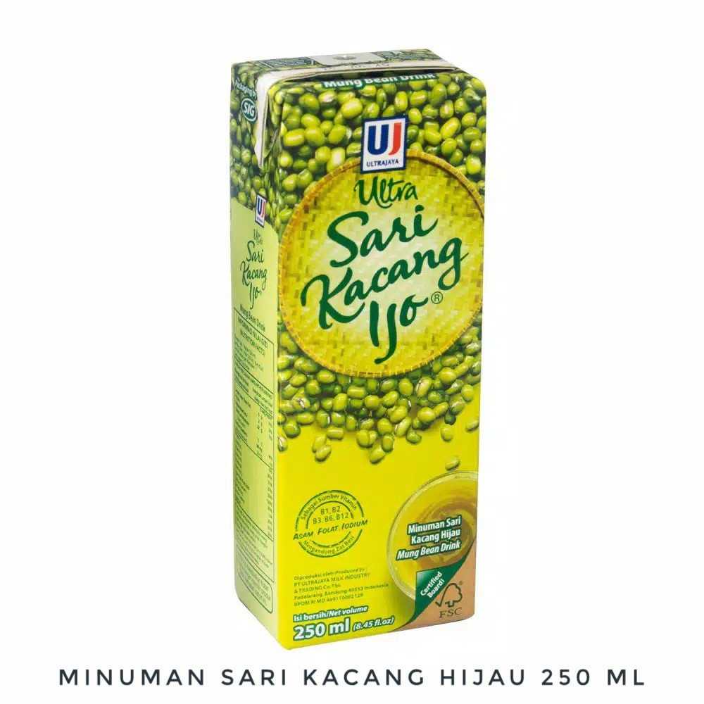 SARI KACANG HIJAU 250 ML ULTRA MINUMAN SARI KACANG HIJAU