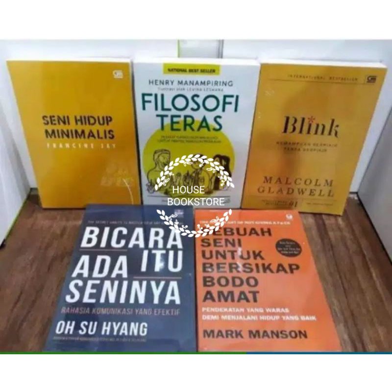 1 PAKET 5 BUKU BEST SELLER MOTIVASI KERTAS BOOKPAPER