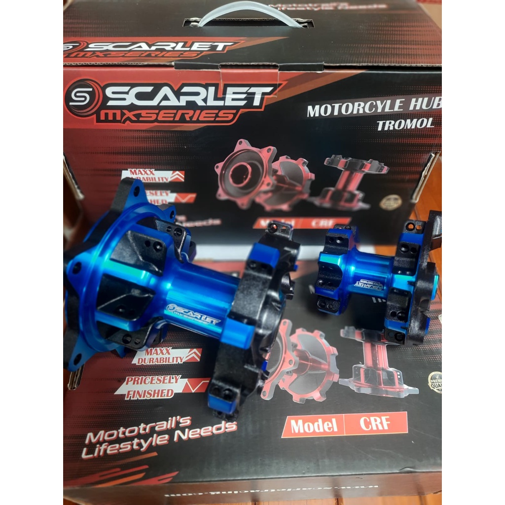 TROMOL CRF SCARLET HOLE 36 WARNA BIRU,MERAH,HITAM