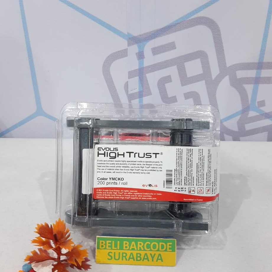 RIBBON ID CARD PRINTER EVOLIS WARNA (YMCKO) PN: R5FP00308 ORIGINAL