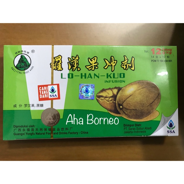 

Lo Han Kuo / Lohonko Pereda Panas Dalam / Obat Herbal Seduh / Lohankuo Infusion