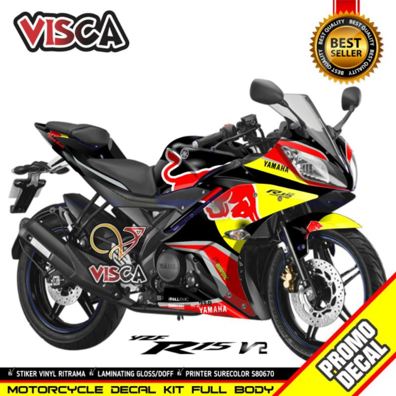 Decal R15 V2 Full Body Stiker R15 V2 Striping R15 V2 Sticker R15 V2 Full Blok motif rb