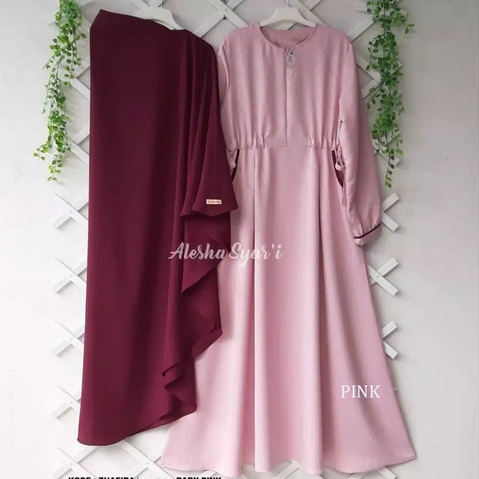 ZS05 Gamis Set Hijab Syari Khimar