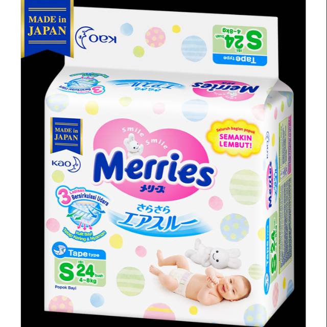 

MERRIES Premium Tape S 24 (tipe perekat)