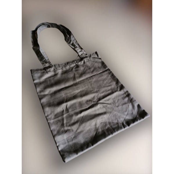 Tote Bag Polos Bahan Nagata Drill warna Abu