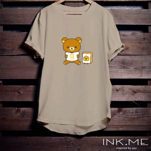 Rilakkuma's bread /KAOS RILAKKUMA / RILAKKUMA TSHIRT / ATASAN WANITA / KAOS WANITA