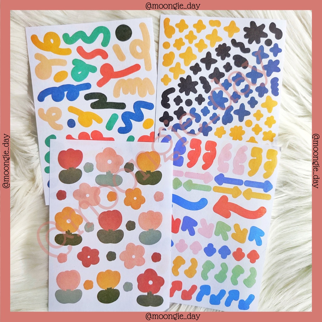 

1 LEMBAR STIKER TEMA SIGN STARS FLOWERS STICKERS BULLET JURNAL LUCU MURAH DIY DIARY [ 24 ]