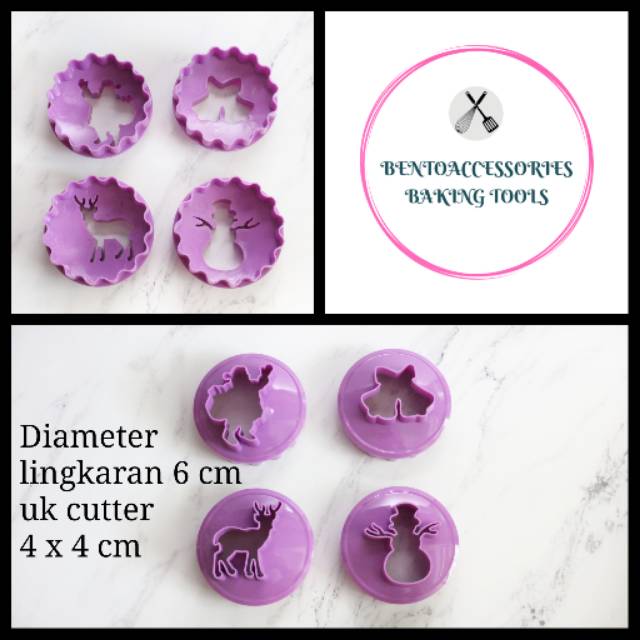 

Cookies cutter natal christmas 4 pcs
