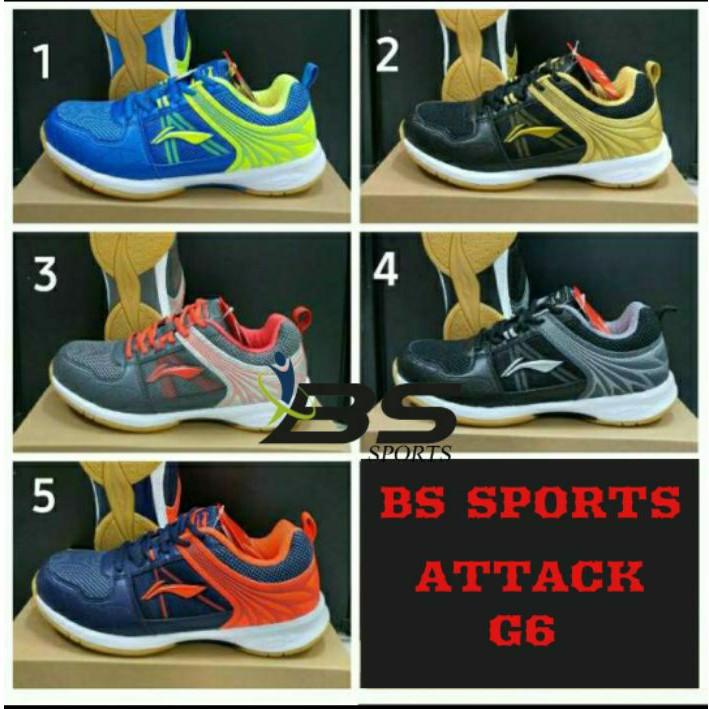 SEPATU BADMINTON SEPATU LINING ATTACK G6 ORIGINAL 100%