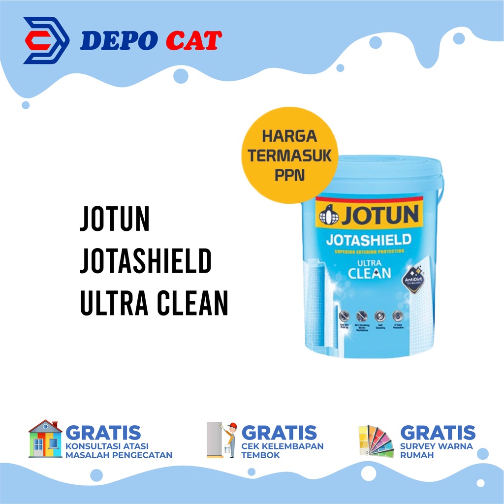 Cat Tembok Exterior Jotun Jotashield Ultra Clean white 20 L