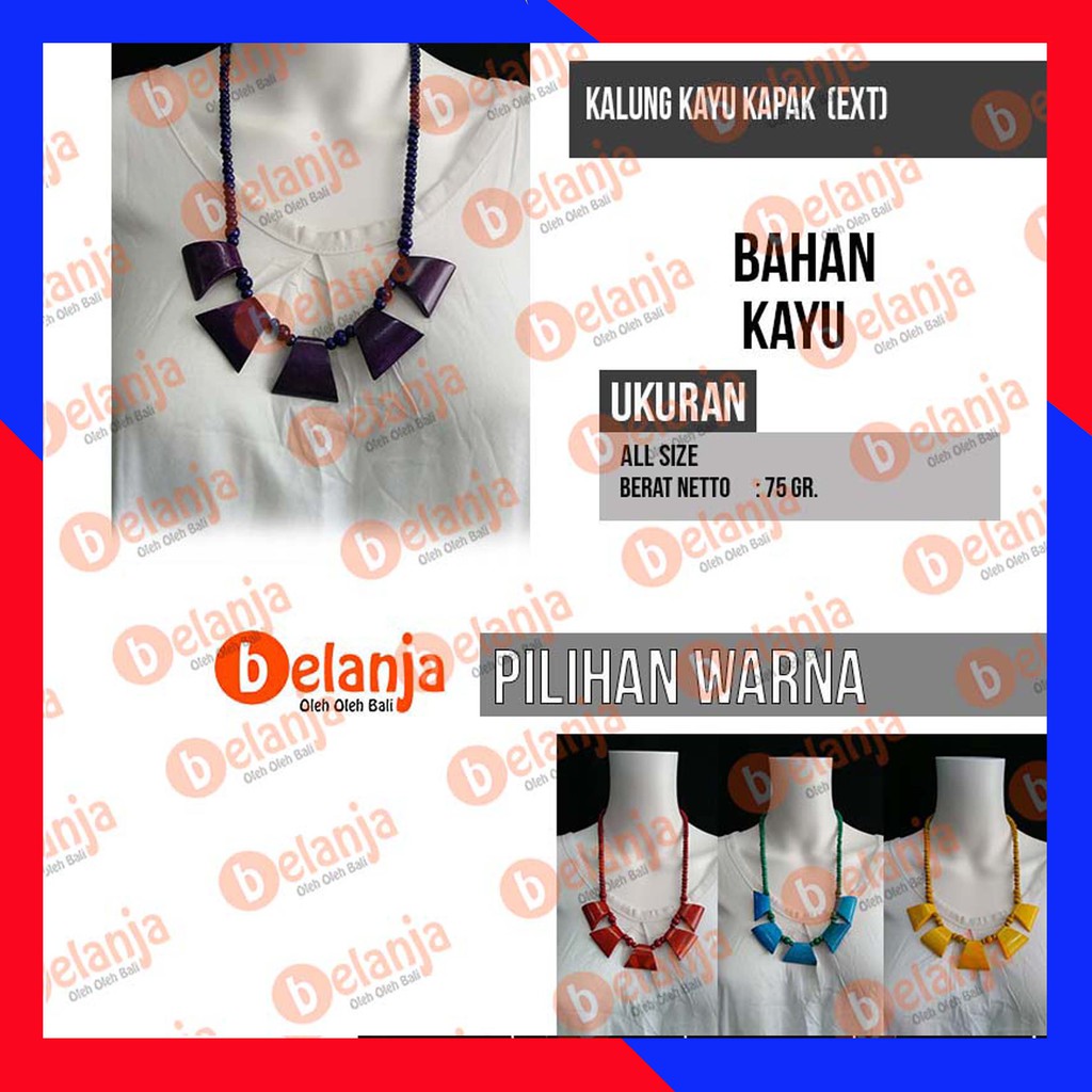 Kalung Kayu Kapak / kalung vintage kalung kayu bali oleh oleh bali