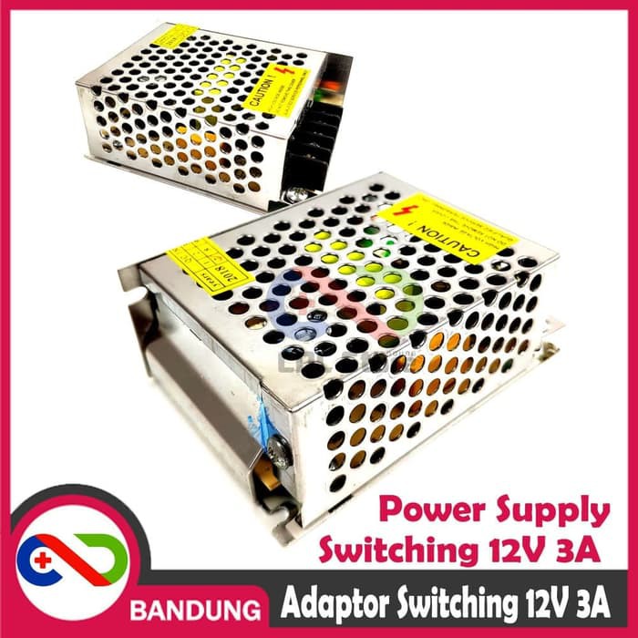 ADAPTOR 12V 3A POWER SUPPLY SWITCHING JARING CCTV LED 12 V 3 A AMPERE