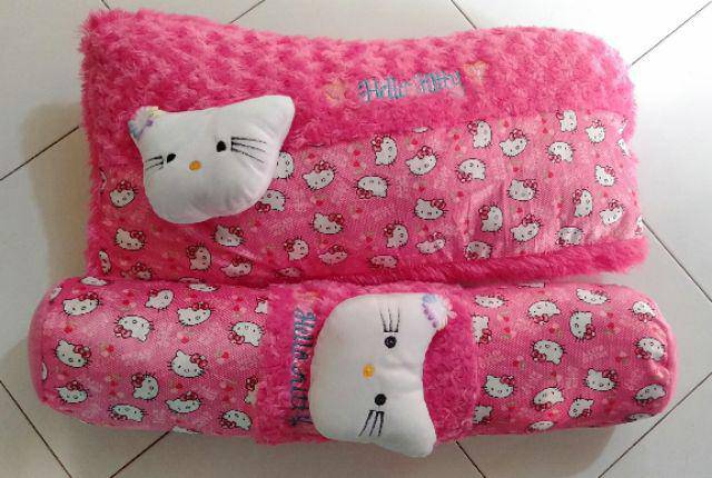 Boneka SATU Set Bantal DAN guling cinta karakter murah