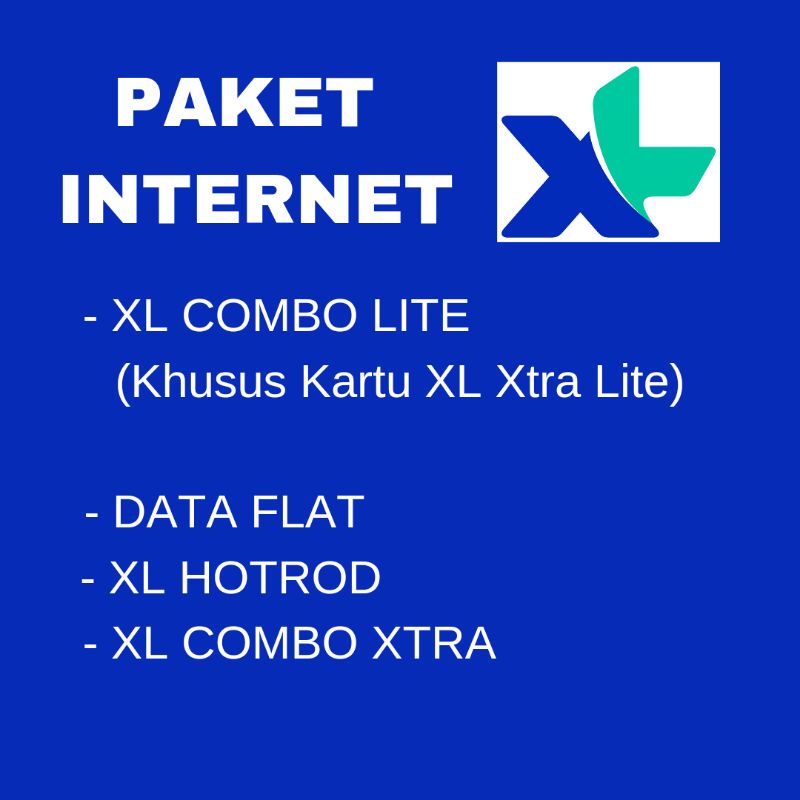 [PROMO] PAKET INTERNET XL Combo Xtra Lite, Data Flat, XL Hotrod dan Combo Xtra