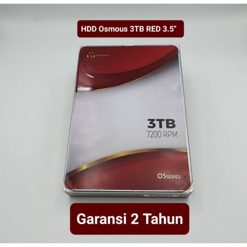 HDD 3TB HARDISK 3TB Internal Pc 7200Rpm Osmous Red Hard Disk 3.5&quot;