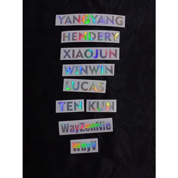 

WayV - Sticker Hologram Nama Member