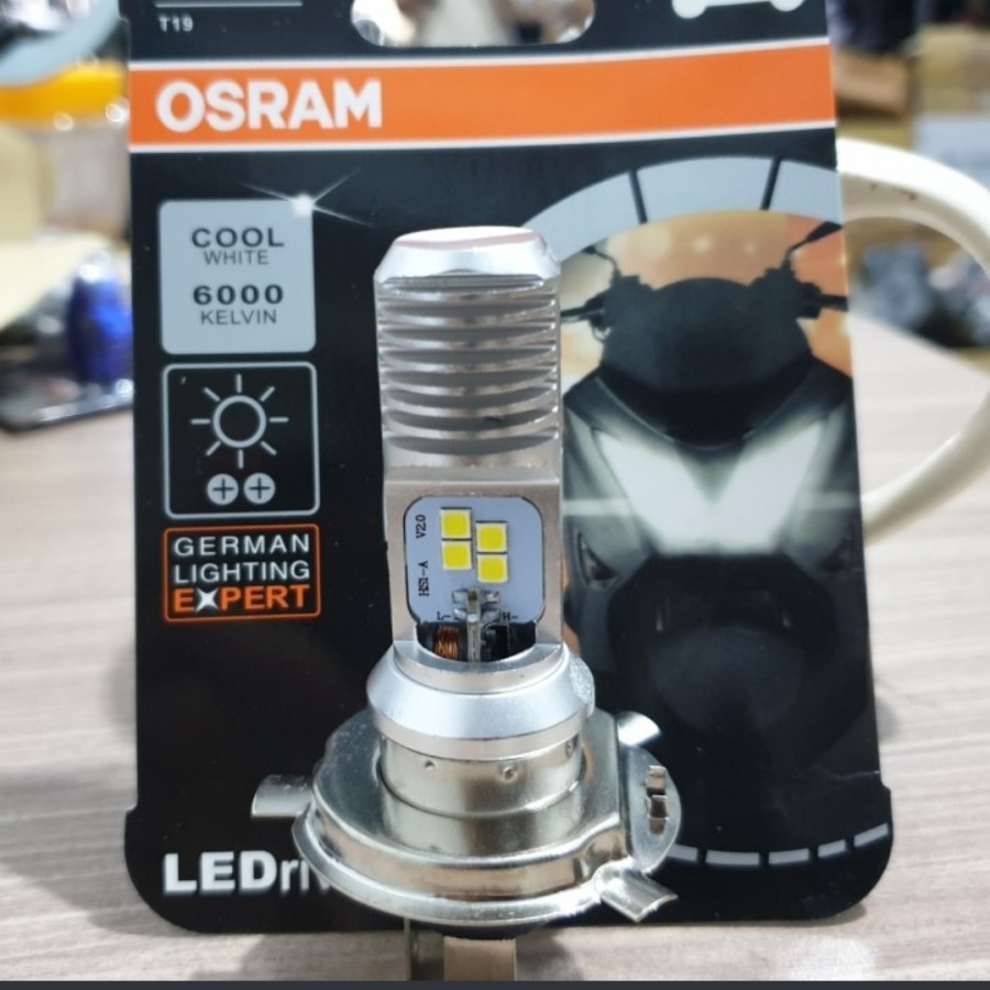 Lampu LED Osram Utama Motor Matic T19 H4 Hi-Lo Matik