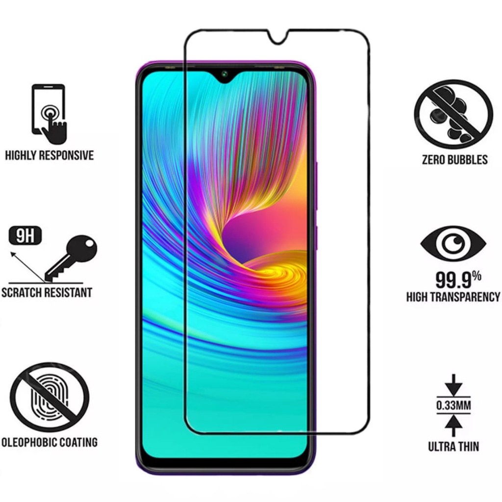 PROMO Tempered Glass Infinix Hot 9 Play Full Layar Screen Guard Protector Antigores Kaca