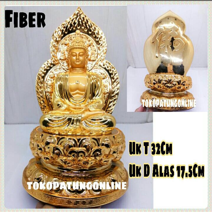 Patung Buddha Aura Fiber T032