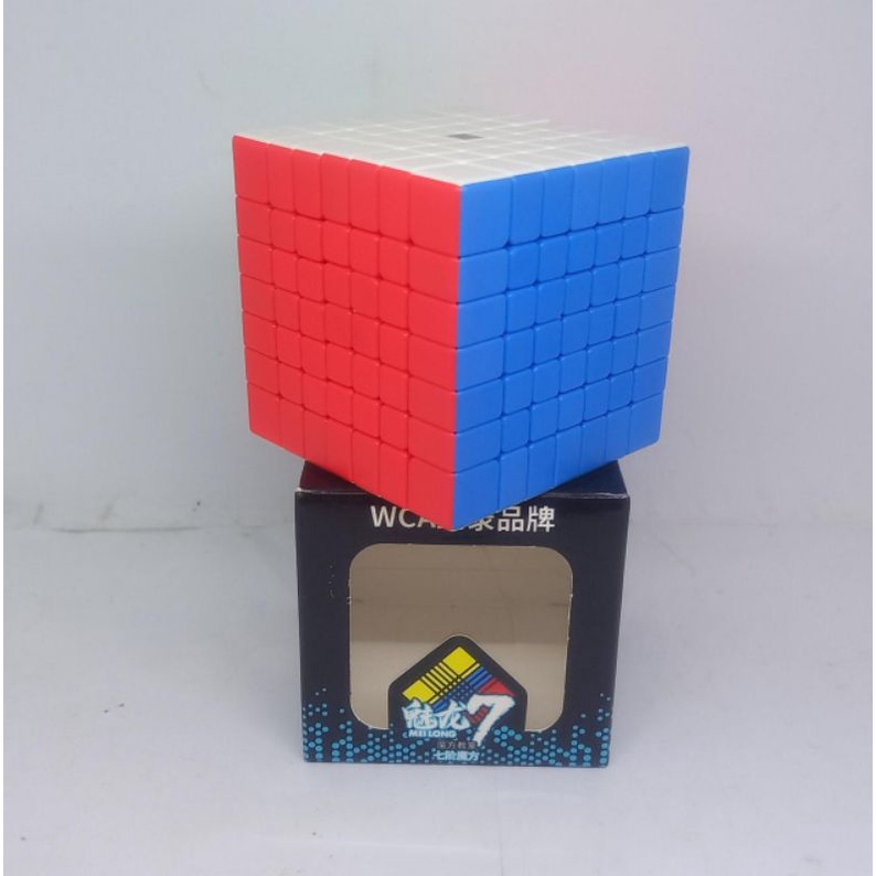 Rubik cube original 7x7x7 stikerless meilong magnetic