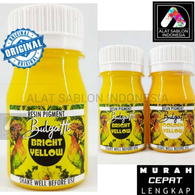 

PIGMEN PEWARNA RESIN KUNING CERAH BRIGHT YELLOW 45GR ALAT SABLON