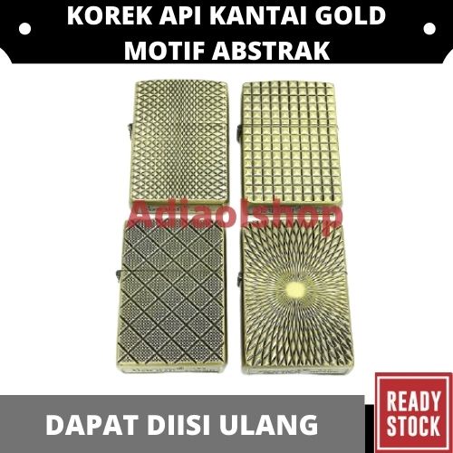 KOREK API KANTAI GOLD MOTIF ABSTRAK [JK 3390-1] - RANDOM