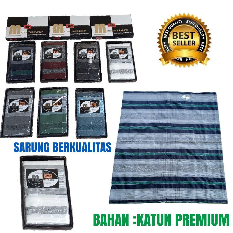 SARUNG TENUN MOISINO PREMIUM/SARUNG IBADAH/SARUNG SERBAGUNA/SARUNG SANTRI