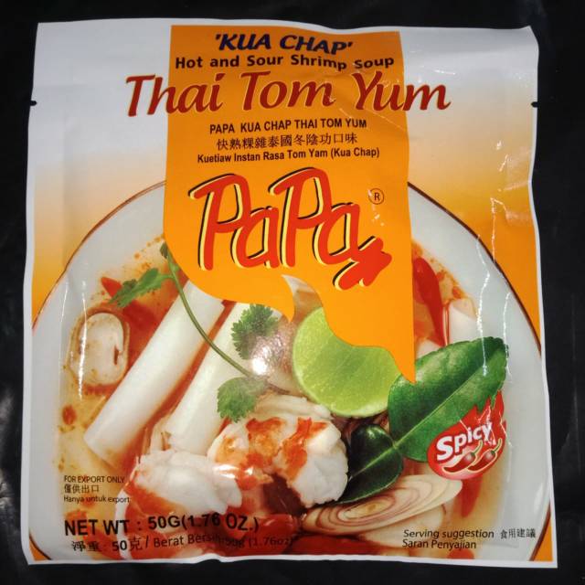 

Papa Kua-chap / Instant kua chap / Kuachap Thailand Rasa Tomyum