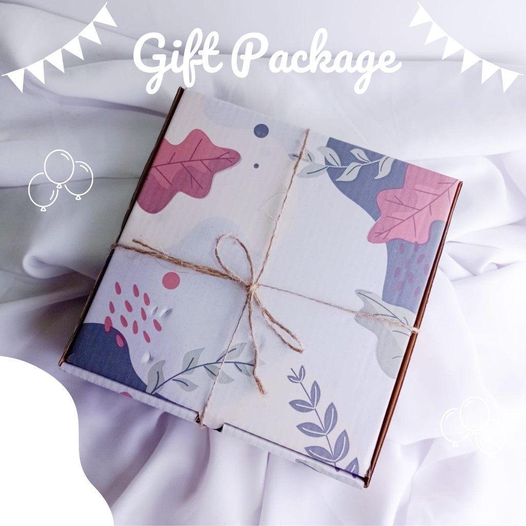 Gift/Hampers Box Package (Kotak Untuk Kado) + Birthday Card