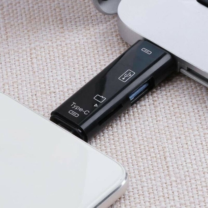 GOOD OTG Card Reader 2.0 USB Type C Micro USB Card Reader Portable USB 3in1