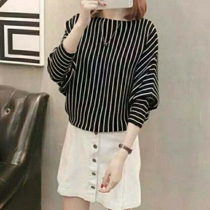 Baju Rajut Wanita BATWING SALUR - Atasan Rajut Wanita Jumbo - Fashion Wanita