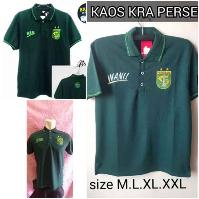 OBRAL KAOS POLO KERAH PERSEBAYA WANI BONEK MURAH