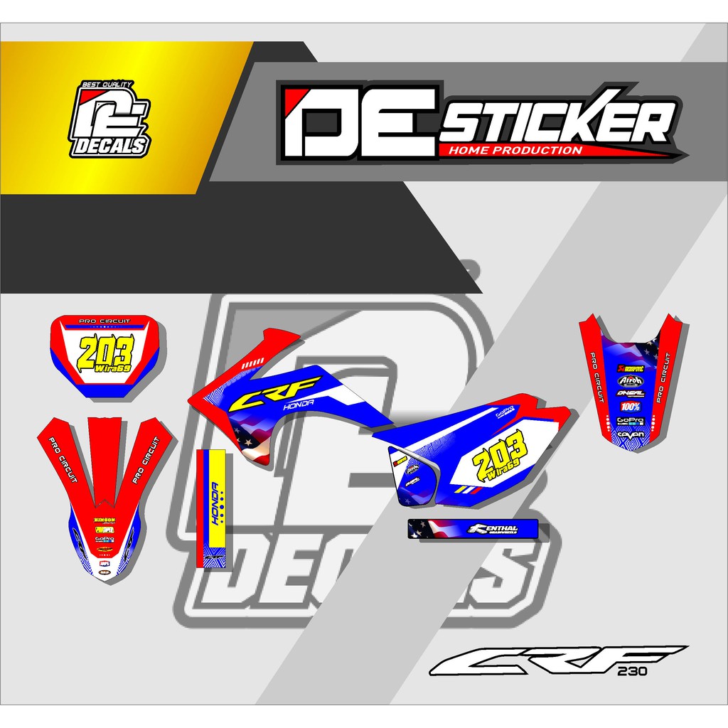 decal sticker crf 230