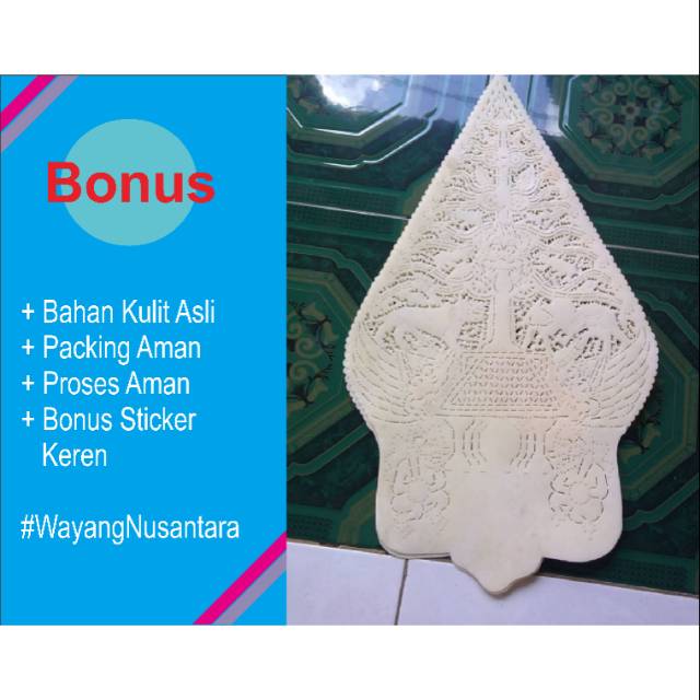 Wayang Kulit Gunungan Putian 60 cm