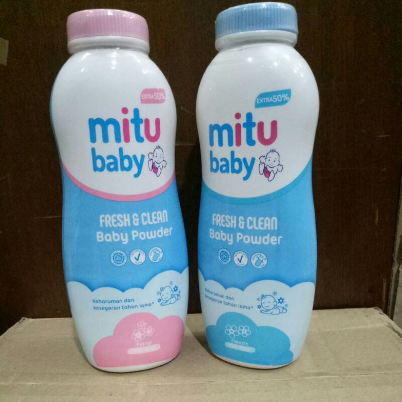 mitu baby powder 100g+50g