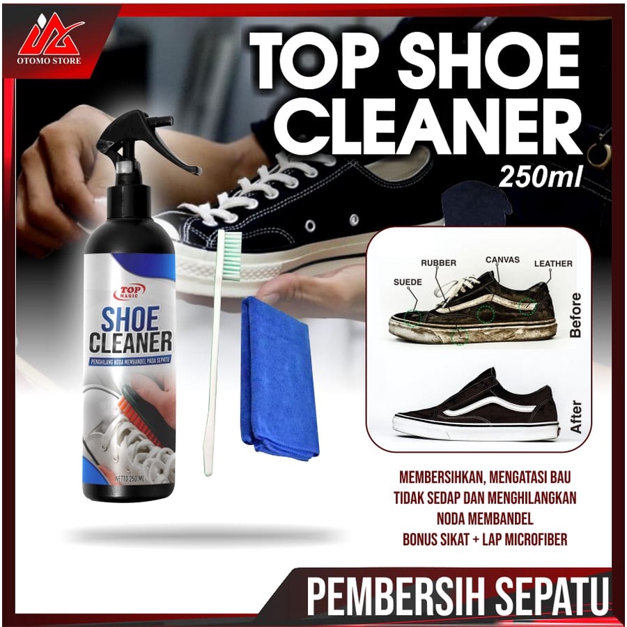 Pembersih Sepatu Putih Alat Cairan Pembersih Sepatu All Warna Shoe Care kit Top Shoe Cleaner 250ml