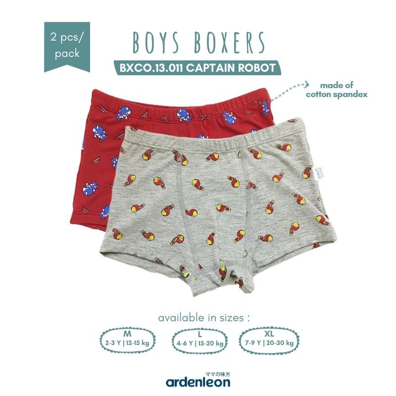 

ARDENLEON (2 pcs) Celana Dalam Anak Laki-Laki Captain Robot BXCO.13.011