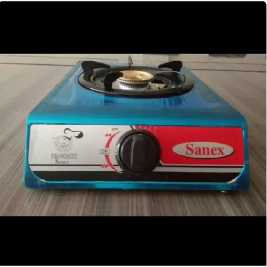Kompor Gas 1 Tungku Sanex K808S Stainless Steel Api Besar